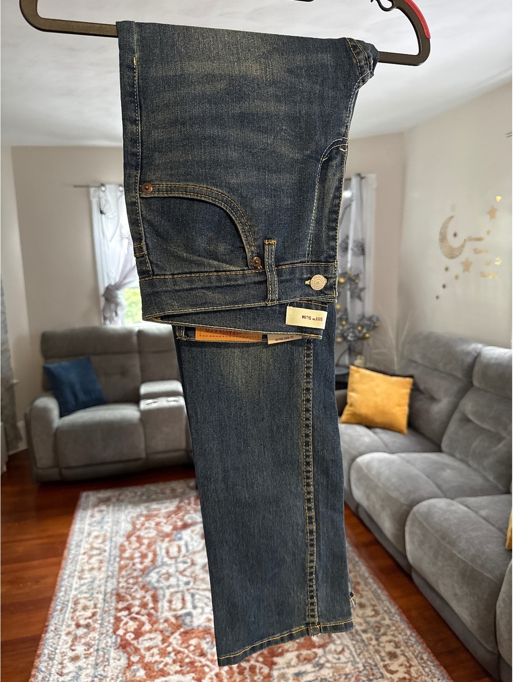Levi's 511 Slim Fit Kid’s Jeans in Dark Wash, Size 28x28, New with Tags